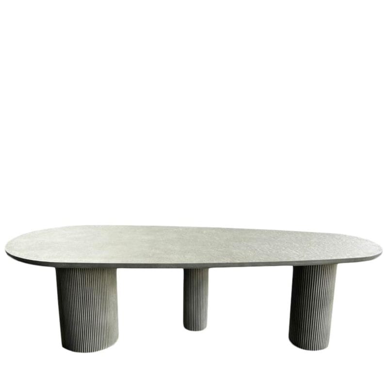 Oval Fluted GFRC Dining Table