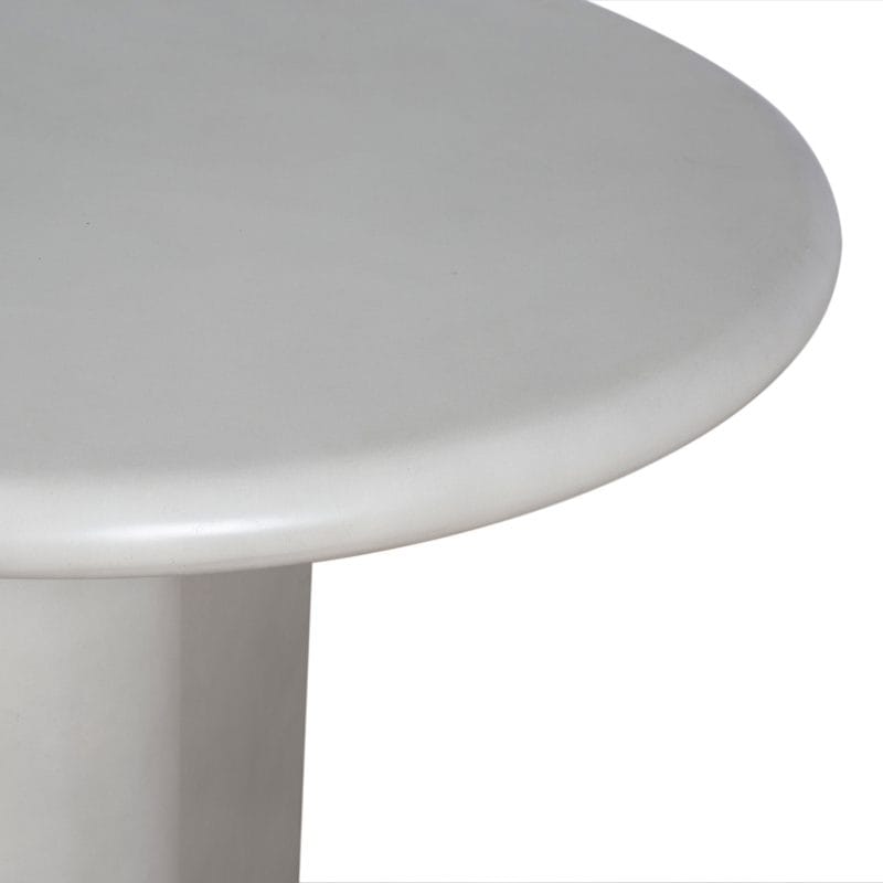 Oval GFRC Dining Table with Dual Cylindrical Pedestal Base