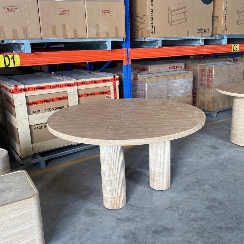 Round Fluted GFRC Dining Table