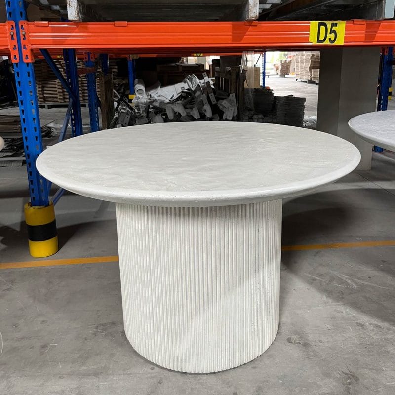 Round Fluted GFRC Dining Table