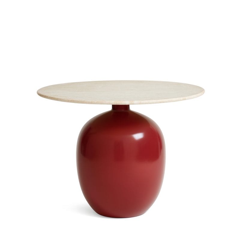Round GFRC Dining Table with Spherical Pedestal Base