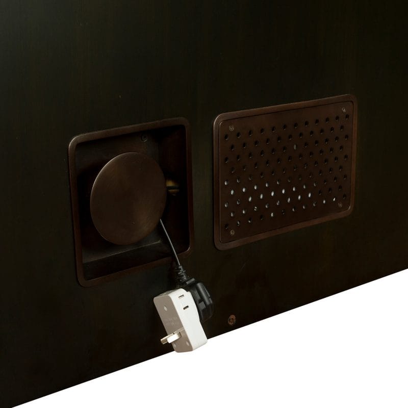 Wavefront Wood Cabinet with Gradient Panel Design