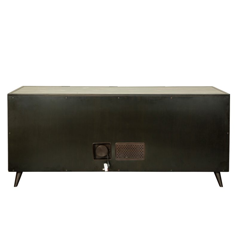 Wavefront Wood Cabinet with Gradient Panel Design