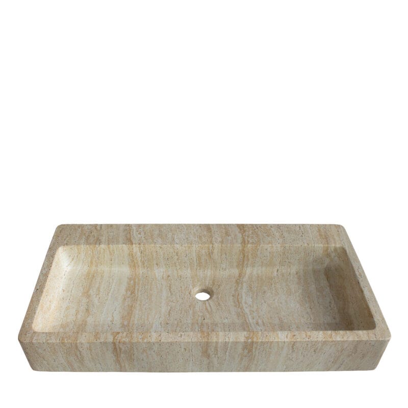 Rectangular GFRC Sink with Linear Basin Form