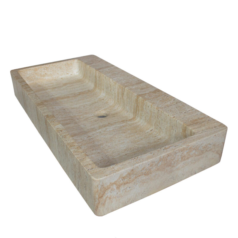 Rectangular GFRC Sink with Linear Basin Form