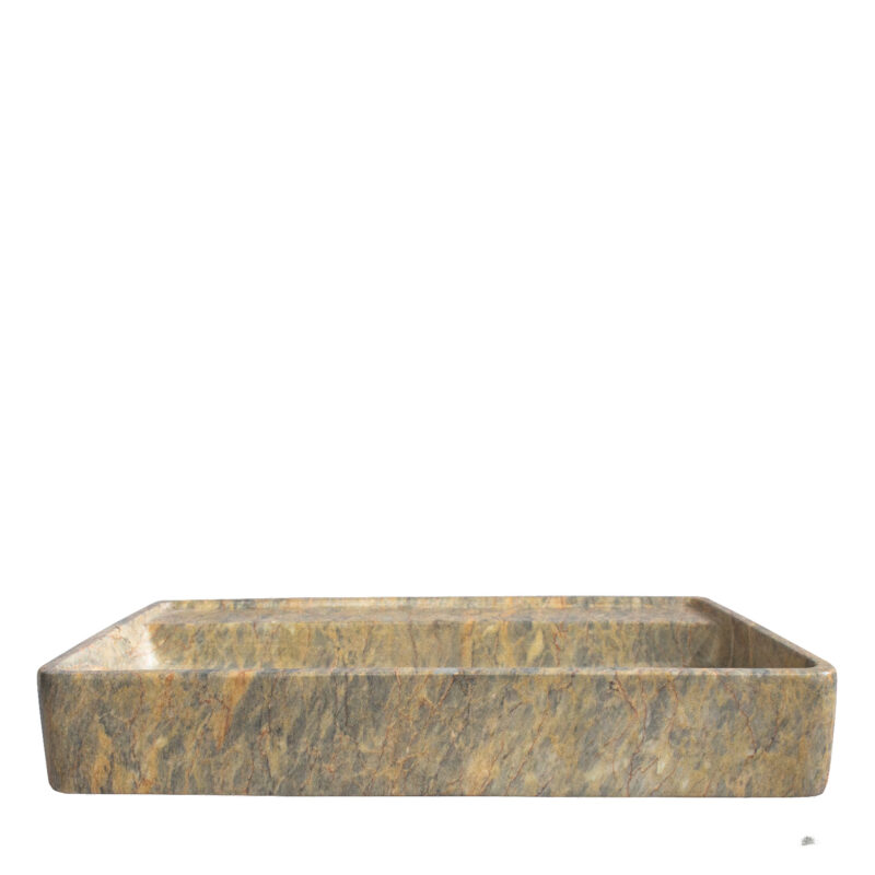 Rectangular GFRC Sink with Textured Stone Finish