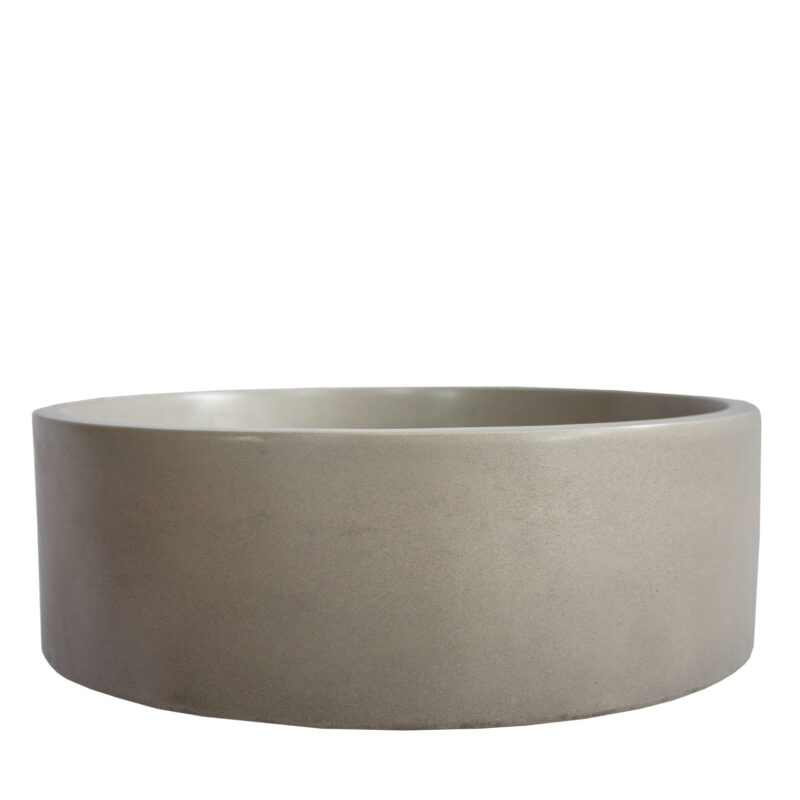 Round GFRC Sink with Defined Vertical Wall