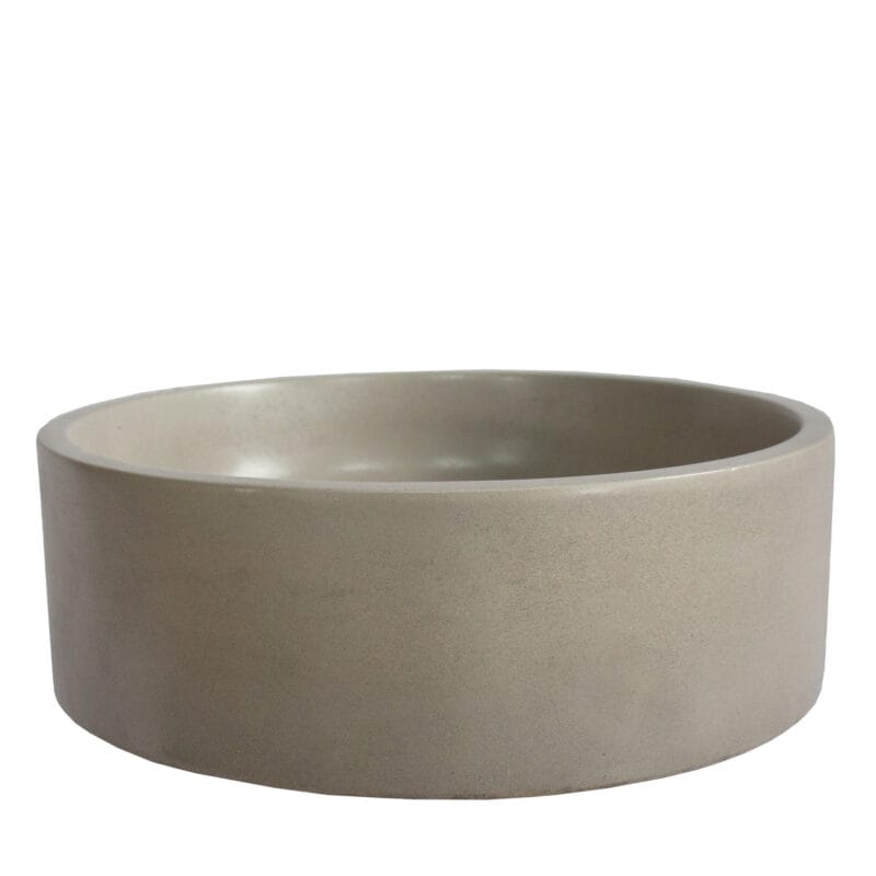 Round GFRC Sink with Defined Vertical Wall