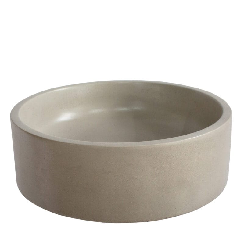 Round GFRC Sink with Defined Vertical Wall