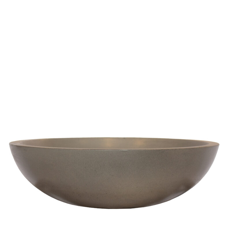 Round GFRC Sink with Smooth Curved Basin