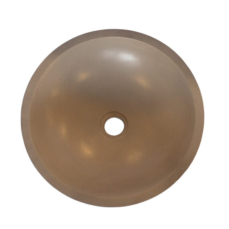 Round GFRC Sink with Smooth Curved Basin