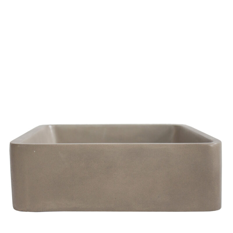 Square GFRC Sink with Reinforced Edge Structure