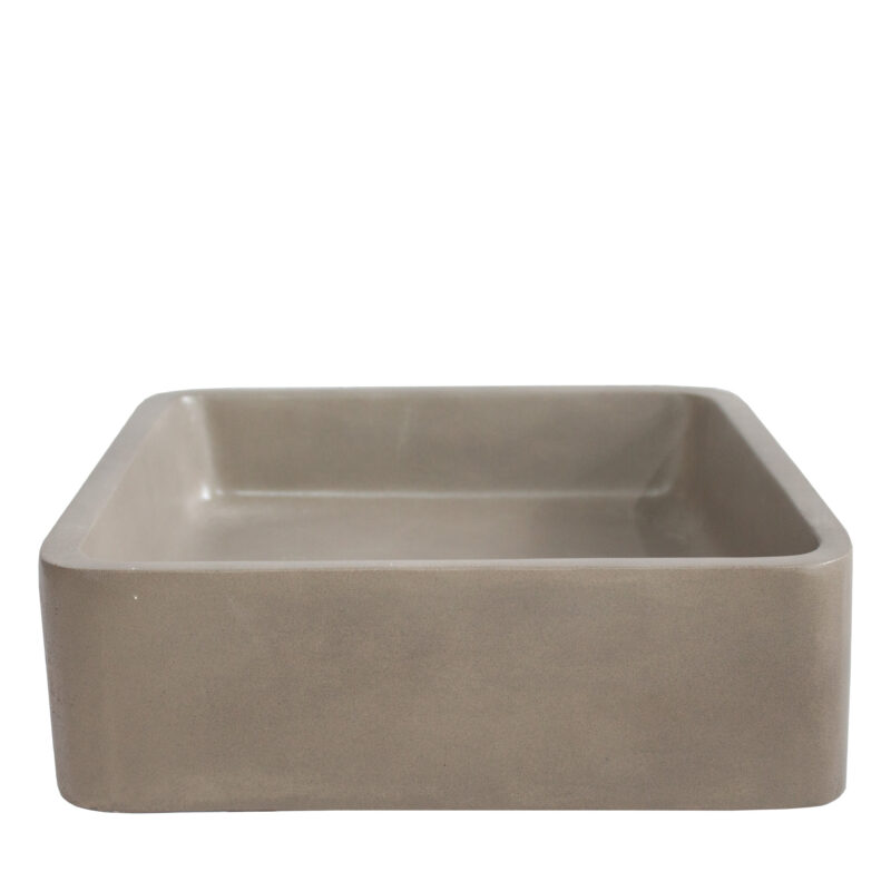 Square GFRC Sink with Reinforced Edge Structure