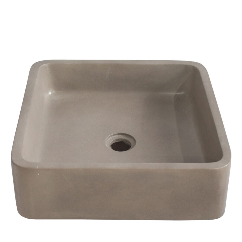 Square GFRC Sink with Reinforced Edge Structure