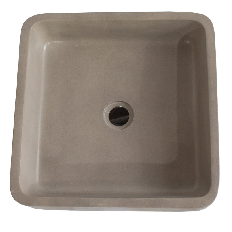 Square GFRC Sink with Reinforced Edge Structure
