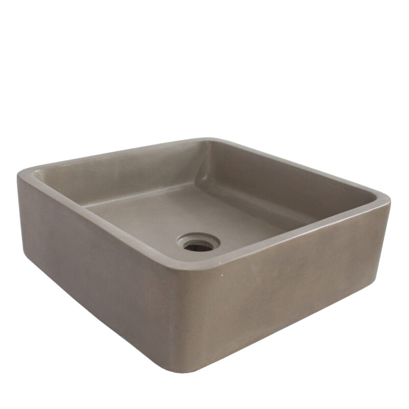 Square GFRC Sink with Reinforced Edge Structure