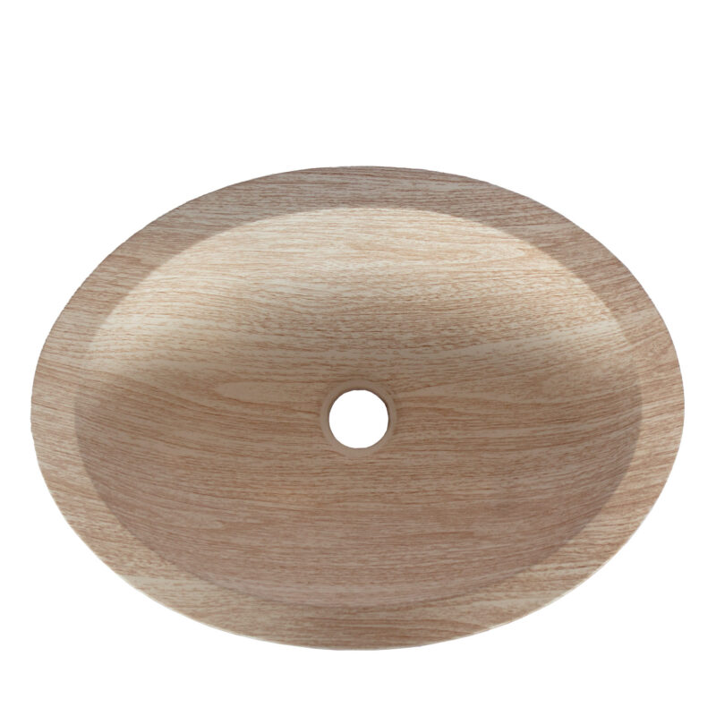 Textured GFRC Sink with Woodgrain Surface Finish
