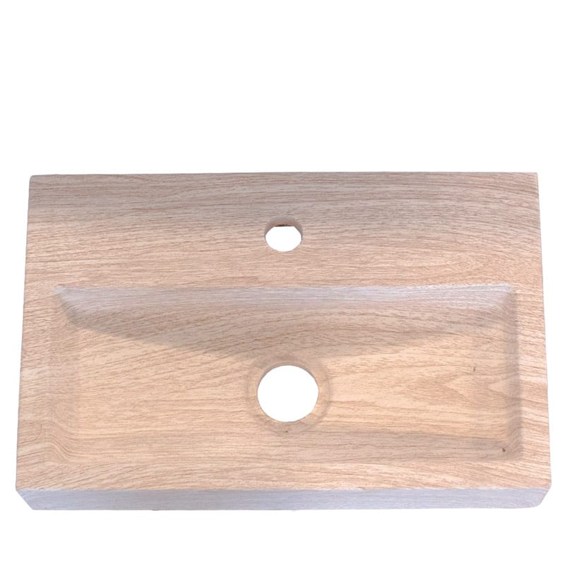Rectangular GFRC Wall Mounted Sink with Integrated Basin