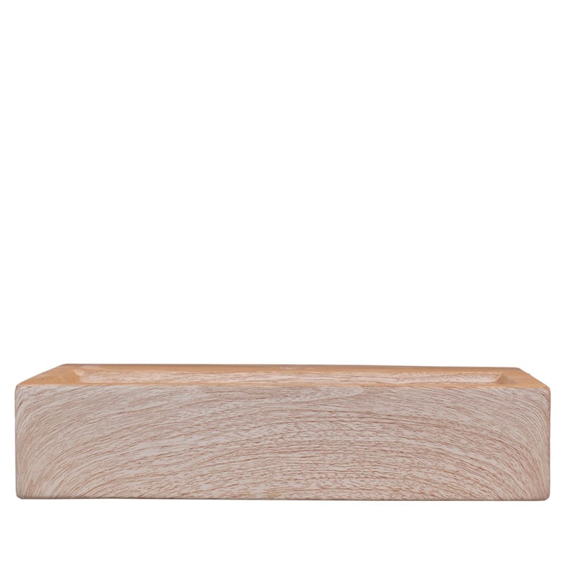 Rectangular GFRC Wall Mounted Sink with Integrated Basin