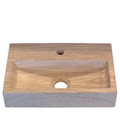 Rectangular GFRC Wall Mounted Sink with Integrated Basin