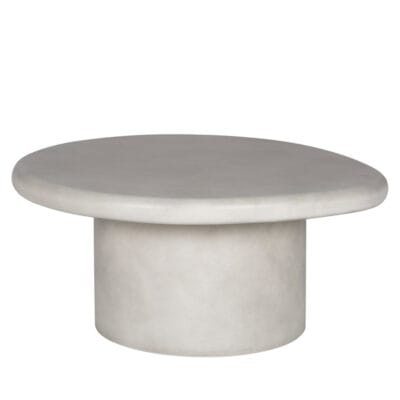 Round GFRC Coffee Table with Oversized Bullnose Top