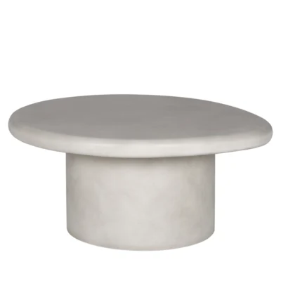 Round GFRC Coffee Table with Oversized Bullnose Top