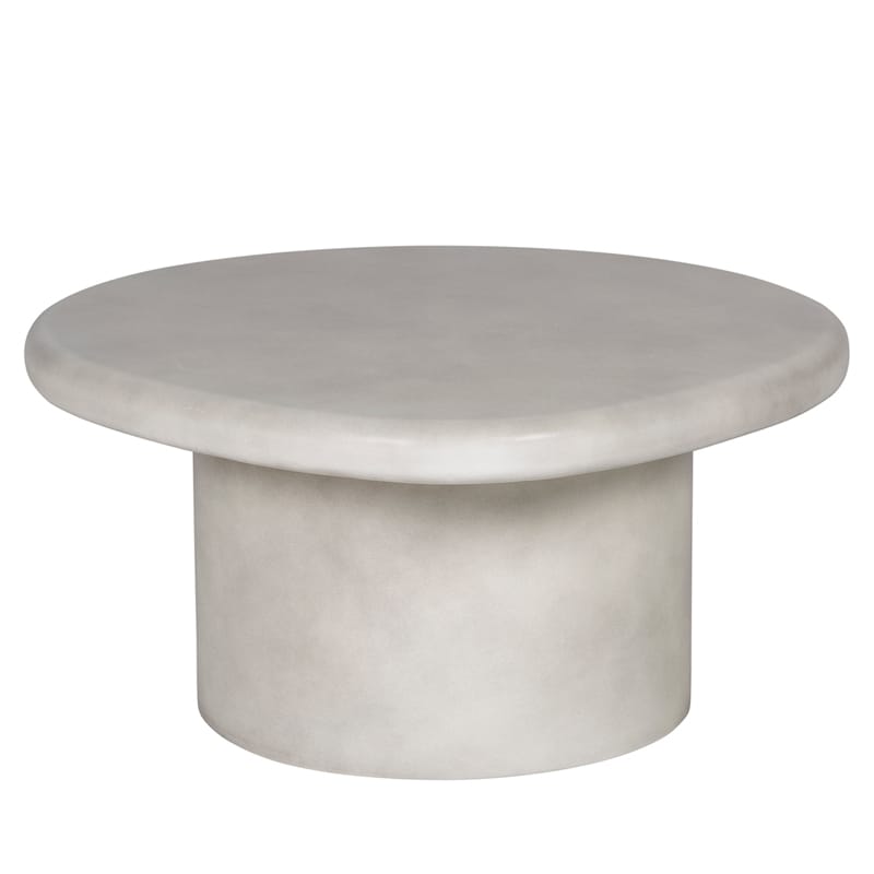 Round GFRC Coffee Table with Oversized Bullnose Top