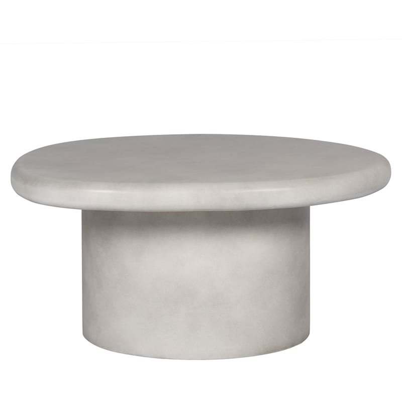 Round GFRC Coffee Table with Oversized Bullnose Top