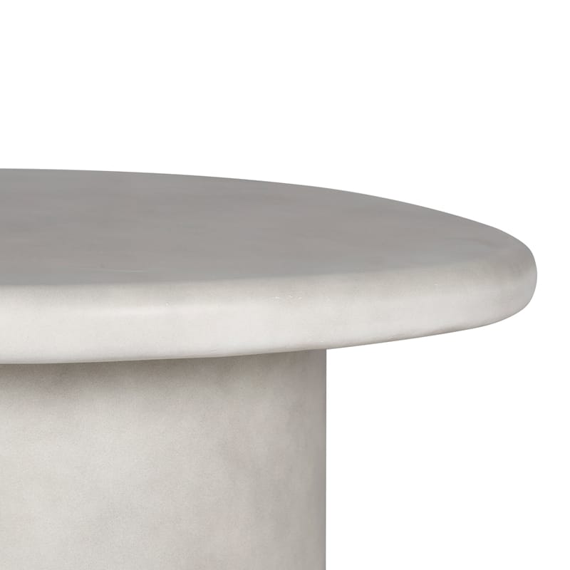Round GFRC Coffee Table with Oversized Bullnose Top